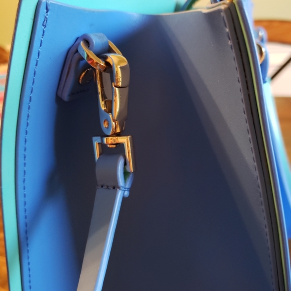 Kate spade blue satchel crossbody - Picture 4 of 10